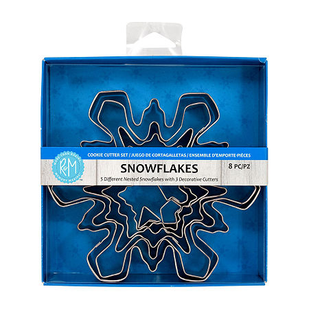 R&M International Llc Snowflake 8-pc. Cookie Cutters, One Size, Silver