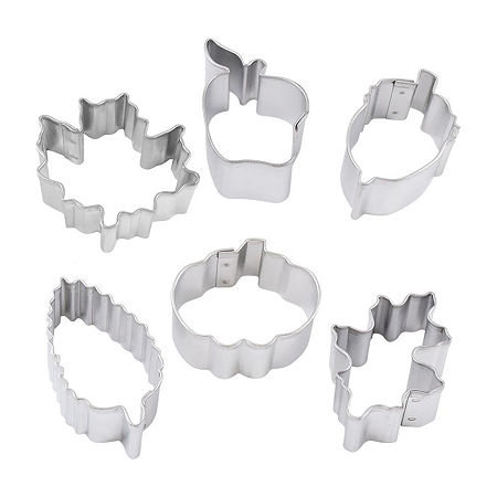 R&M International Llc Mini Leaf 6-pc. Cookie Cutters, One Size, Silver