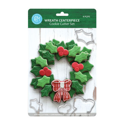 R&M International Llc Wreath Centerpiece 4-pc. Cookie Cutters