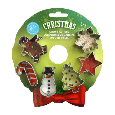 R&M International Mini Autumn Color 6 Piece Cookie Cutter Set 