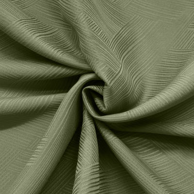 Abstract Grommet Top Light-Filtering Single Curtain Panel