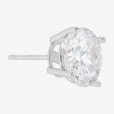 Sparkle Allure Cubic Zirconia 9mm Round Stud Earrings