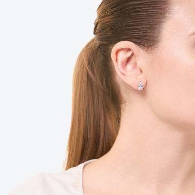 Sparkle Allure Cubic Zirconia 14K Gold Over Brass 10mm Pear Stud Earrings