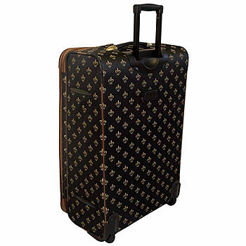American Flyer Fleur-de-lis 4-pc. Expandable Upright Luggage Set, Color:  Black - JCPenney
