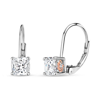 Womens 2 1/3 CT. T.W. White Zirconia Sterling Silver Drop Earrings