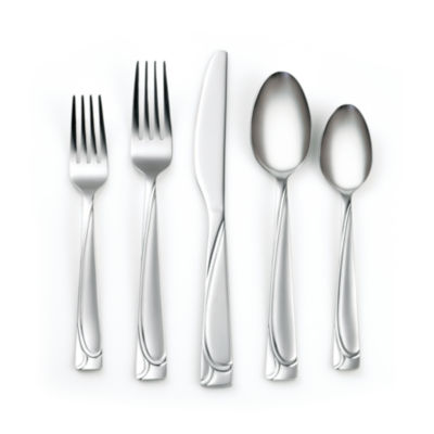 Cambridge Mena 40-pc. Flatware Set + Caddy, Color: Silver - JCPenney