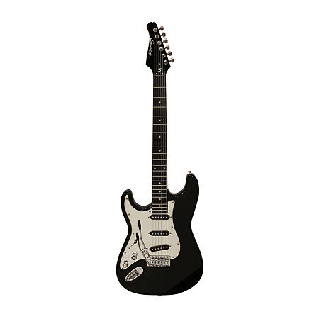 Sawtooth ES Series Left-Handed Electric Guitar, One Size, Black