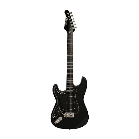 Sawtooth ES Series Left-Handed Electric Guitar Kit, One Size, Black