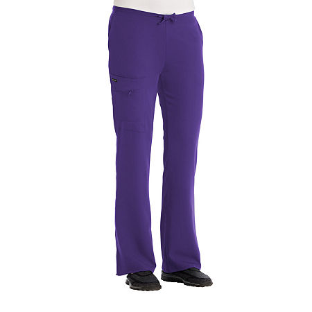 Jockey 2249 Womens Tall Stretch Fabric Scrub Pants, Small Tall, Purple