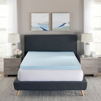 Bodipedic™ Home 3 Inch Gel Memory Foam Topper, Color: Blue - JCPenney