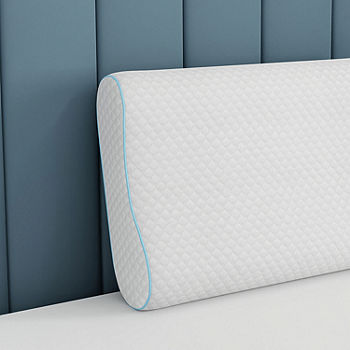 Bodipedic™ Home Side and Back Contour Memory Foam Pillow, Color: White -  JCPenney
