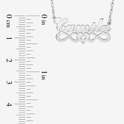 Womens 10K White Gold Pendant Necklace