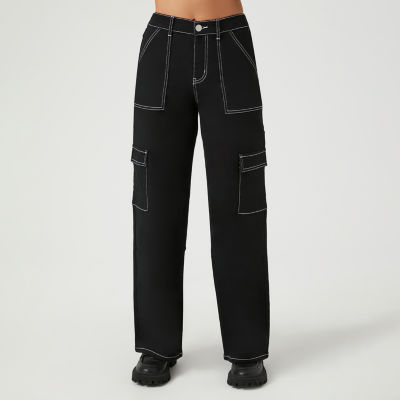 High-Rise Cargo Pants, Forever 21