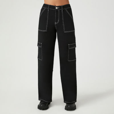 Dickies-Juniors Womens High Rise Straight Flat Front Pant, Color: Black -  JCPenney