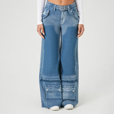 Forever 21 wide 2025 leg denim pants