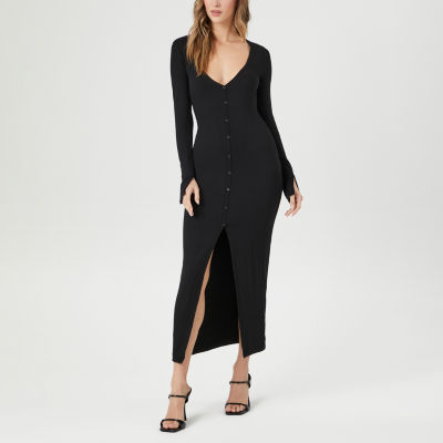 Forever 21 black outlet long sleeve dress