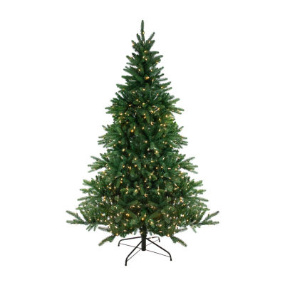 Northlight Medium Instant-Connect Noble Artificial Dual Led Lights 6 1/2 Foot Pre-Lit Fir Christmas Tree