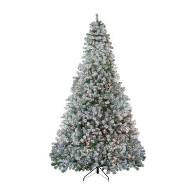 Northlight Winema Artificial Clear Lights 9 Foot Flocked Pine Christmas Tree