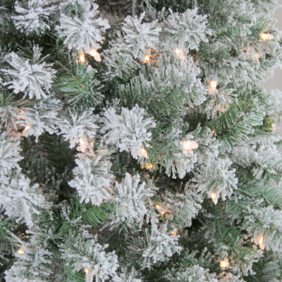 Northlight Winema Artificial Clear Lights 9 Foot Flocked Pine Christmas Tree