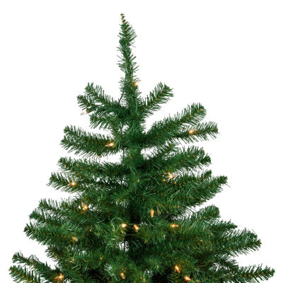 Northlight Twin Falls Artificial Clear Lights 9 Foot Pre-Lit Pine Christmas Tree