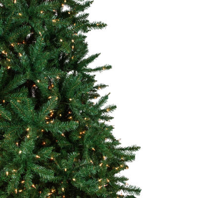 Northlight Twin Falls Artificial Clear Lights 9 Foot Pre-Lit Pine Christmas Tree