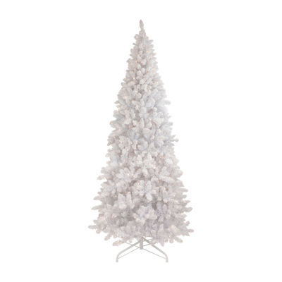 Northlight Norway White Artificial  Warm White Led Lights 9 1/2 Foot Pre-Lit Pine Christmas Tree