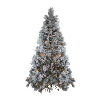 Northlight Black Spruce Artificial Clear Led Lights 7 1/2 Foot Pre-Lit Christmas Tree