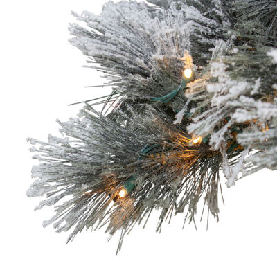 Northlight Black Spruce Artificial Clear Led Lights 7 1/2 Foot Pre-Lit Christmas Tree