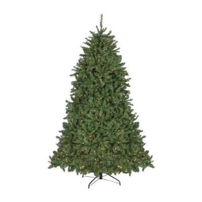 Northlight Rockwood Artificial  Clear Led Lights 7 1/2 Foot Pre-Lit Pine Christmas Tree