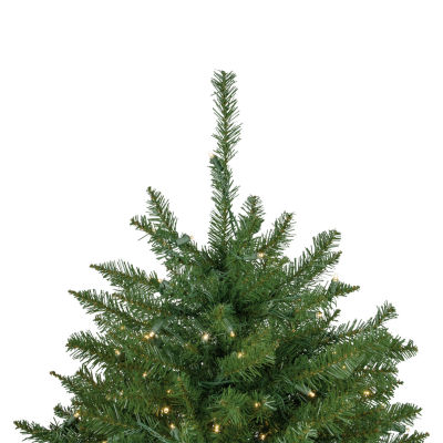 Northlight Rockwood Artificial  Clear Led Lights 7 1/2 Foot Pre-Lit Pine Christmas Tree