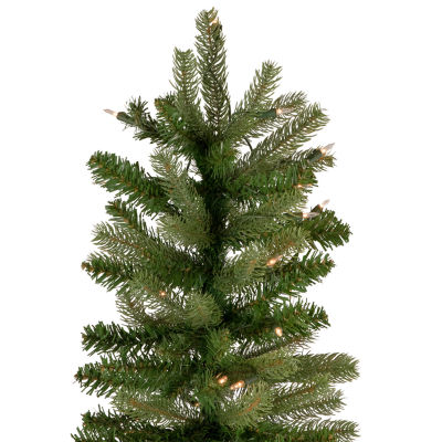 Northlight Wicklow Noble Artificial  Clear Lights 7 1/2 Foot Pre-Lit Fir Christmas Tree