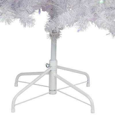 Northlight White Winston Artificial Multi Led Lights 7 1/2 Foot Pre-Lit Pine Christmas Tree
