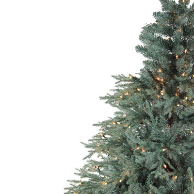 Northlight Medium Fairbanks Alartificial Clear Lights 7 1/2 Foot Pre-Lit Pine Christmas Tree