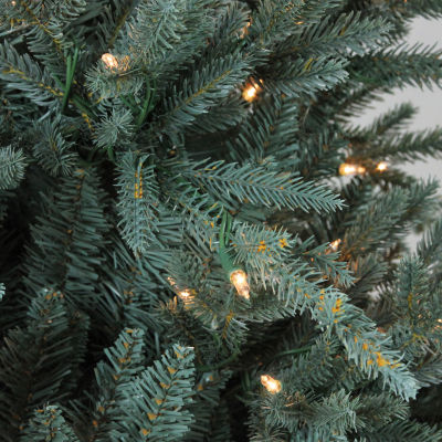 Northlight Medium Fairbanks Alartificial Clear Lights 7 1/2 Foot Pre-Lit Pine Christmas Tree