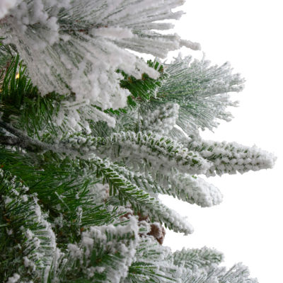 Northlight Rosemary Emerald Angel Artificial Unlit 6 1/2 Foot Flocked Pine Christmas Tree