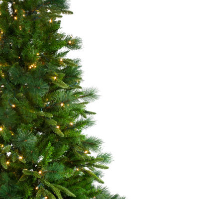 Northlight Rosemary Emerald Angel Artificial Warm White Led Lights 6 1/2 Foot Pre-Lit Pine Christmas Tree