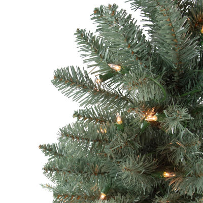 Northlight Full Fairbanks Alartificial Clear Lights 6 1/2 Foot Pre-Lit Pine Christmas Tree