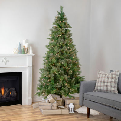 Northlight Kingston Cashmere Artificial  Clear Lights 6 1/2 Foot Pre-Lit Pine Christmas Tree