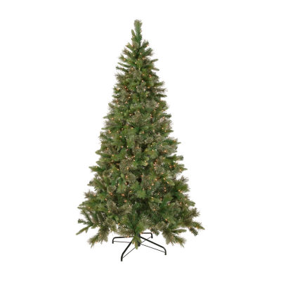 Northlight Kingston Cashmere Artificial  Clear Lights 6 1/2 Foot Pre-Lit Pine Christmas Tree