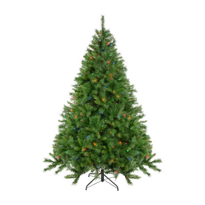 Northlight Chatham Artificial  Multi-Color Lights 7 1/2 Foot Pre-Lit Pine Christmas Tree