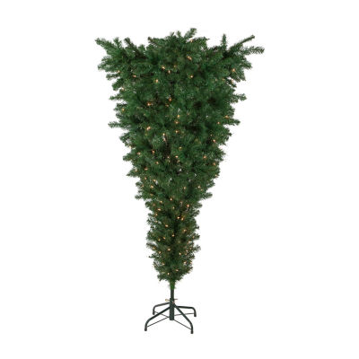 Northlight Upside Down Spruce Artificial Clear Lights 1/2 Foot Pre-Lit Christmas Tree