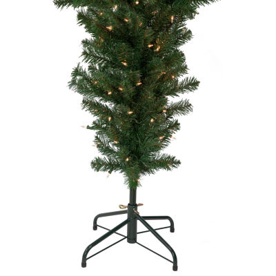 Northlight Upside Down Spruce Artificial Clear Lights 1/2 Foot Pre-Lit Christmas Tree