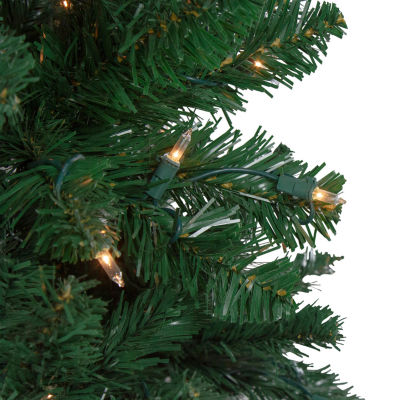 Northlight Ravenna Artificial Warm White Led Lights 7 1/2 Foot Pre-Lit Pine Christmas Tree