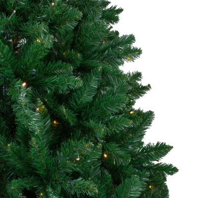 Northlight Full Twin Lakes Artificial Warm White Led Lights 7 1/2 Foot Pre-Lit Fir Christmas Tree