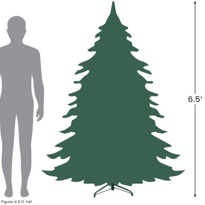 Northlight Slim Nordmann Artificial Warm Clear Led Lights 6 1/2 Foot Pre-Lit Fir Christmas Tree