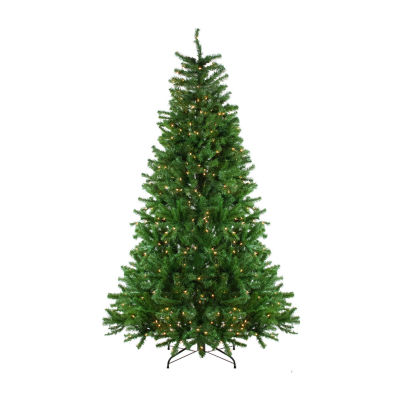 Northlight Slim Waterton Spruce Artificial Clear Lights 7 1/2 Foot Pre-Lit Christmas Tree