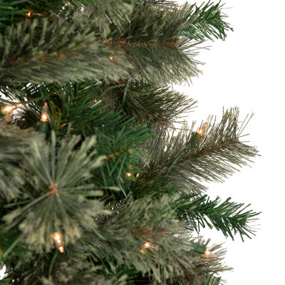 Northlight Oregon Cashmere Artificial  Clear Lights 6 1/2 Foot Pre-Lit Pine Christmas Tree