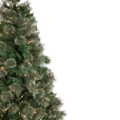 Northlight Oregon Cashmere Artificial  Clear Lights 6 1/2 Foot Pre-Lit Pine Christmas Tree