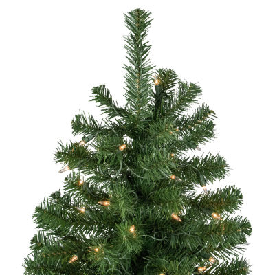 Northlight Norfolk Spruce Artificial  Clear Lights 7 Foot Pre-Lit Christmas Tree