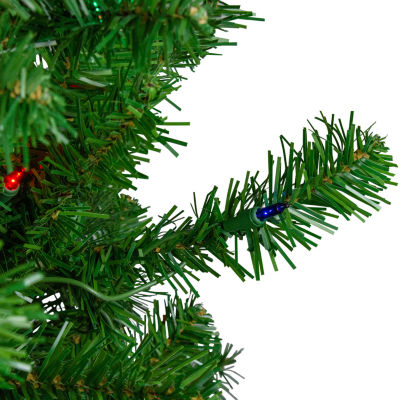 Northlight Norfolk Spruce Artificial  Multi Lights 7 Foot Pre-Lit Christmas Tree